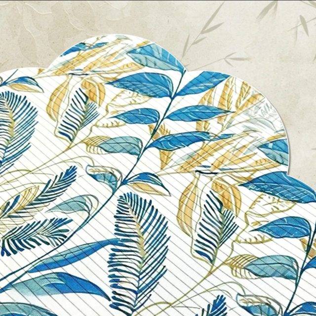 76fce3e4ccd32bf5c533da75c4237e84 Brocade Leaf & Plain Gold - 图片 1