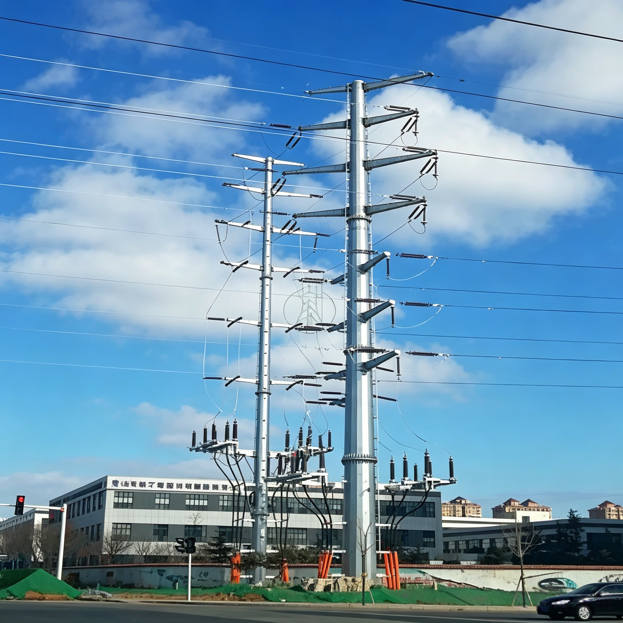 山东鸿泰源电力科技有限公司简介 (9) Power Transmission Monopole - 图片 1