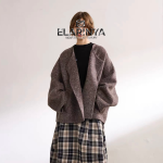 Lyocell Wool Coat with Acetate